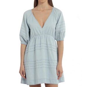 NWT Avec Les Filles Chambray Babydoll Dress - Size Medium